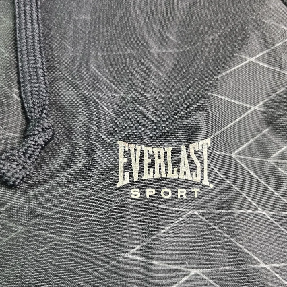 EVERLAST SPORT Jacket Mens Medium pockets Black‎ Blue Active Workout Gear